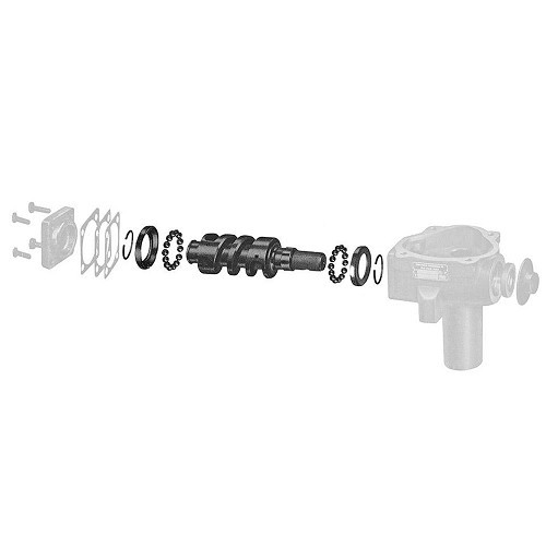 Worm screw on steering gearbox for Combi 08/67 ->07/72 - KJ51414