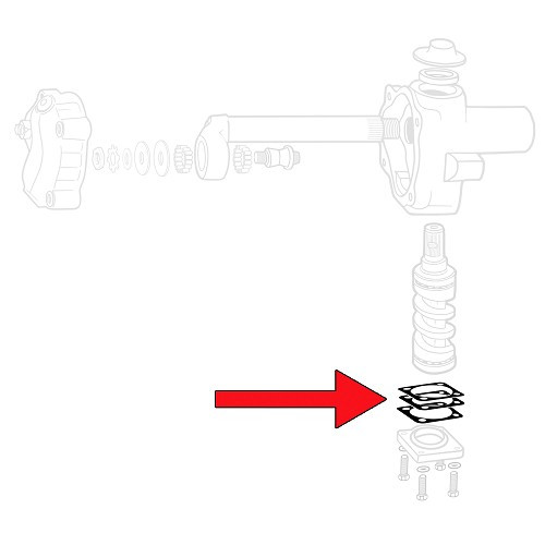 12mm steering gear adjustment washer for VOLKSWAGEN Combi Split (-07/1967) - KJ51416