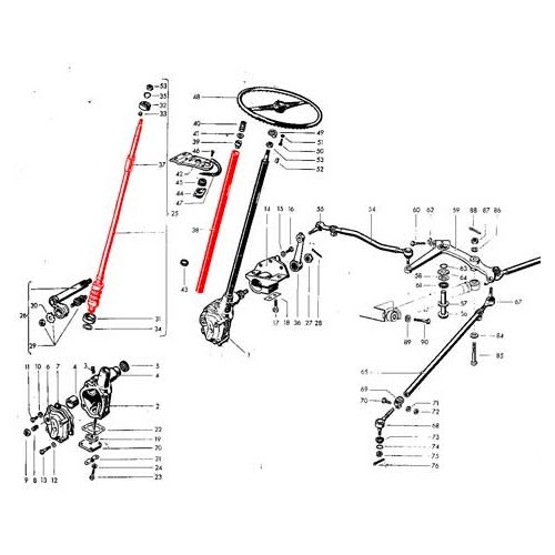 Power-assisted steering kit for Kombi Split with 12 Volts - KJ51421