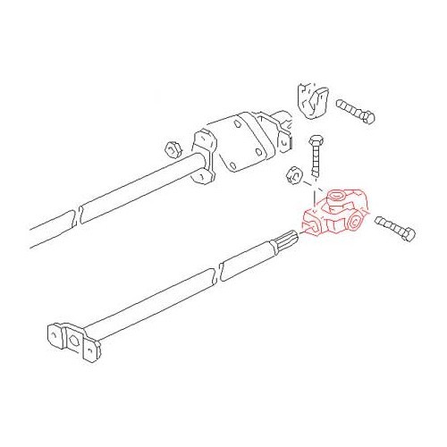  Cardan coupleur de direction assistée pour Transporter 79 ->92 - KJ51440-5 