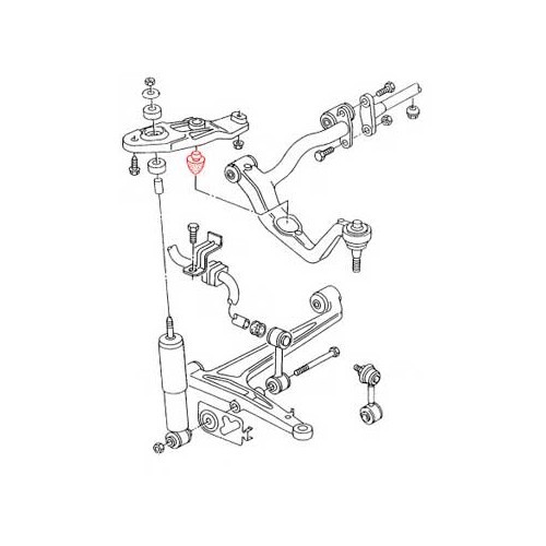 1 Tope en cojinete de suspensión delantero para Transporter T4 90 ->03 - KJ52105