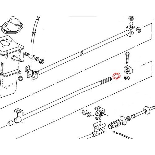 Gear linkage bearing socket for Transporter 79 ->82 - KS00105