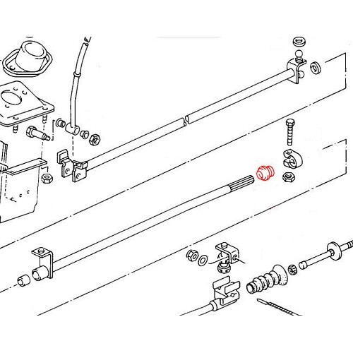 Lagerbuchse für Schaltgestänge für VOLKSWAGEN Transporter T25 (1979-1992) - KS00105