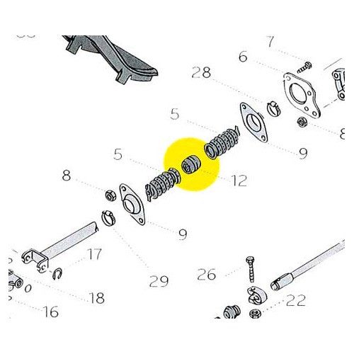 Gear linkage bearing bushing for Transporter 87 ->92 - KS00107