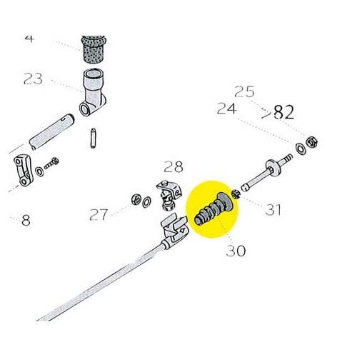  Fuelle de varillaje de marchas para Transporter 79 ->85 - KS00113-2 