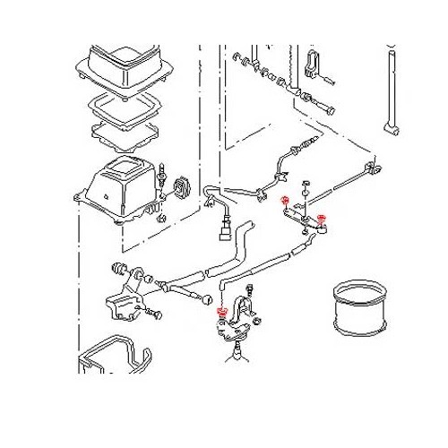 Bussola per perno di selezione delle marce per VW Transporter T4 - KS34023