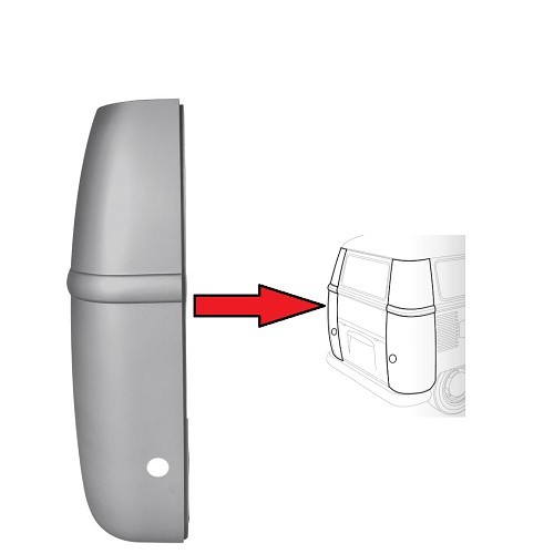  Canto traseiro esquerdo completo para VW Combi Split 03/55 -&gt;57 - KT0225 