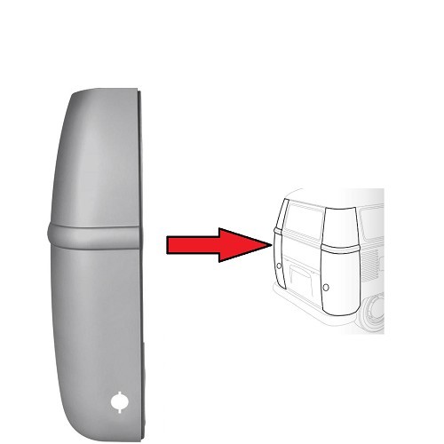  Canto traseiro esquerdo completo para VW Combi Split 59 -&gt;61 - KT0229 