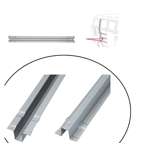  Rinforzo del pannello laterale interno 31 mm per VW Combi Split Bus - KT033 