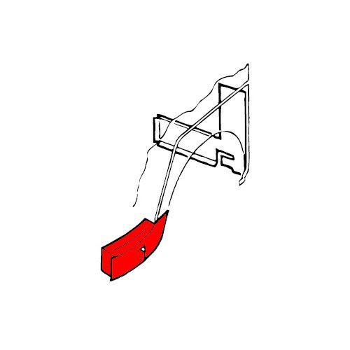  Boîte d'arc d'aile avant gauche pour VOLKSWAGEN Combi Split (-07/1967) - KT0331 