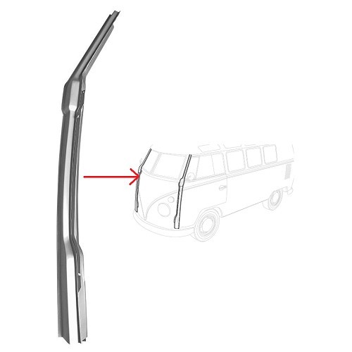     
                
                
    Front right pillar plate "A Pilier" for Bus VW Combi Split -&gt;63 - KT074
