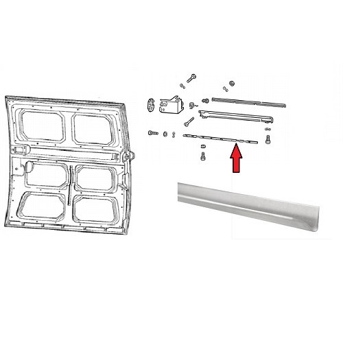  Support en U de cache glissière latérale pour Combi 68 ->79 - KT231 