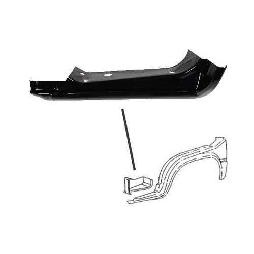  Parte delantera de la aleta izquierda para VW Transporter T25/T3 - KT25144 