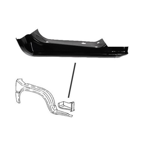 Guardabarros delantero derecho para VOLKSWAGEN Transporter T25 (05/1979-07/1992)