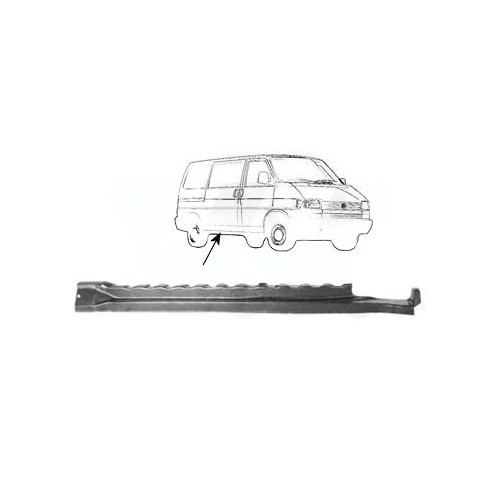 Inner plate for right side rocker panel for VW Transporter T4