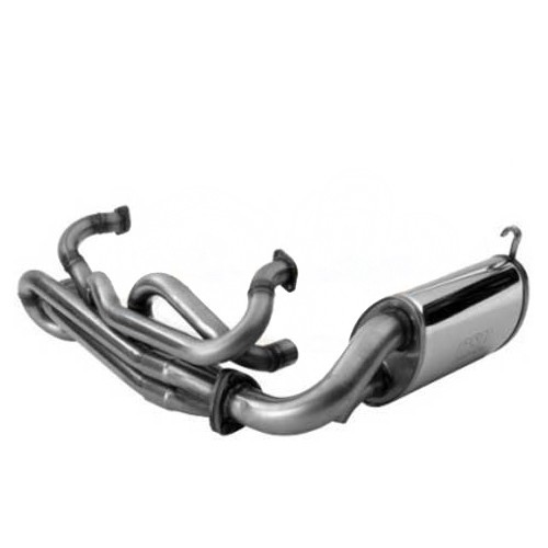  38 mm stainless steel CSP Python exhaust for Karmann Ghia - KVC20190 