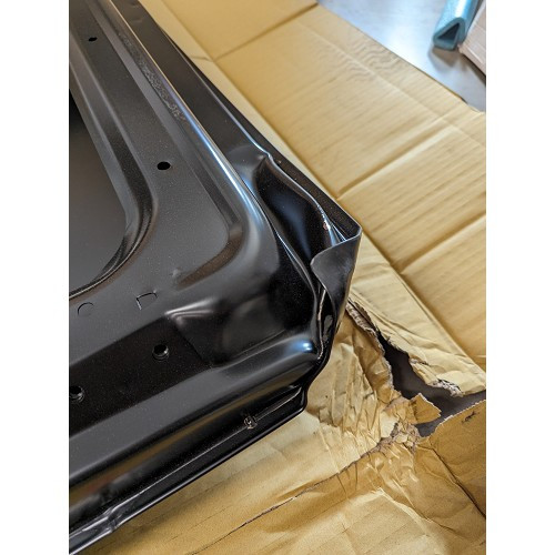 Hayon arrière avec ouverture de fenêtre et trou d'essuie-glace pour VW Transporter T4 - second choix - KX40125