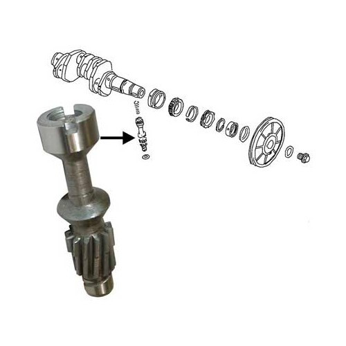 Roda dentada de acionamento da ignição para VOLKSWAGEN Combi Split Brasil (1957-1975) - KZ10137