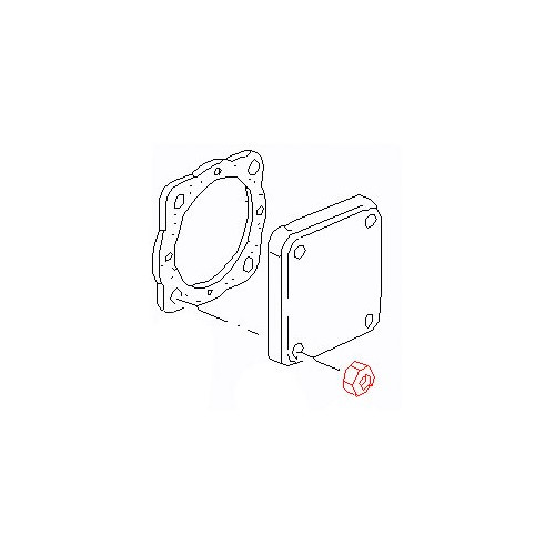 Écrou de pompe à huile avec joint pour VOLKSWAGEN Combi Split Brazil (1957-1975) - KZ10209