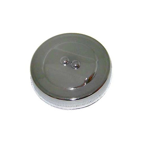  Original type chrome-plated flat cap on oil filler for VOLKSWAGEN Combi Split Brazil (1957-1975) - KZ10222 