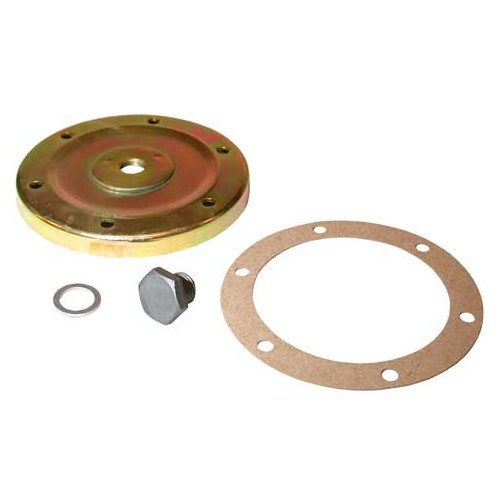  Oil plate, central nut and gasket Kit for VOLKSWAGEN Combi Split Brazil (1957-1975) - KZ10227 