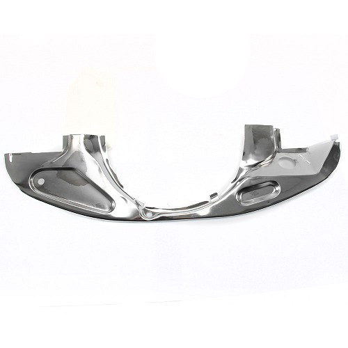 Rear chrome-plated crescent-shaped metal sheet with radiator for VOLKSWAGEN Combi Split Brazil (1957-1975) - KZ10353