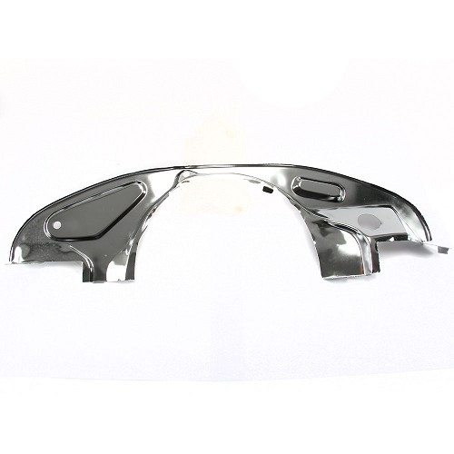     
                
                
    Rear chrome-plated crescent-shaped metal sheet with radiator for VOLKSWAGEN Combi Split Brazil (1957-1975) - KZ10353
