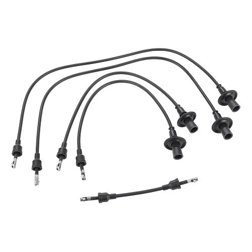 Black spark plug wire harness for VOLKSWAGEN Combi Split Brazil (1957-1975) - BERU - KZ10380 