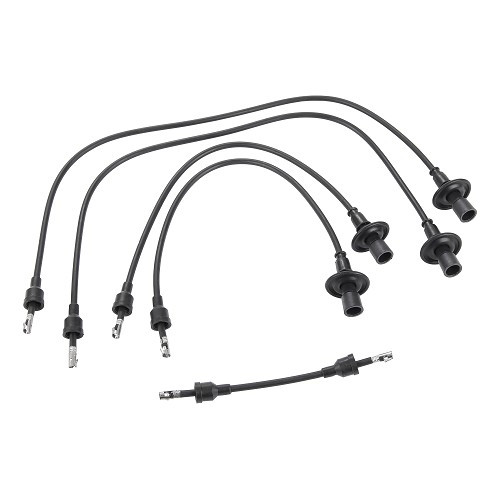  Mazo de cables de bujías negro para VOLKSWAGEN Combi Split Brasil (1957-1975) - BERU - KZ10380 