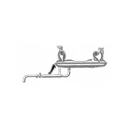 Exhaust end fitting support for VOLKSWAGEN Combi Split Brazil (1957-1975) - KZ20041