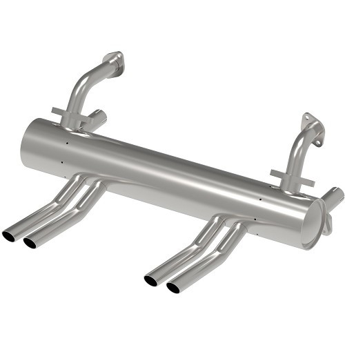  Abarth Inox Vintage Speed exhaust with heater for VOLKSWAGEN Combi Split Brazil (1957-1975) - 25/30 hp engine - KZ20057 