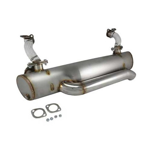 Vintage Speed stainless steel exhaust for VOLKSWAGEN Combi Split Brazil (1957-1975) - KZ20058