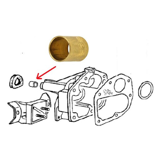  Anillo de estanqueidad para la articulación de la nariz de la caja de cambios para VOLKSWAGEN Combi Split Brazil (1957-1975) - KZ30012 