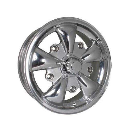  1 EMPI style, 5-arm, polished, 5 x 205 wheel rim, 15" - KZ60050 