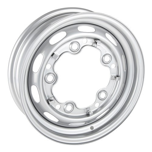  Jante tôle 5 x 205 style 356 grise pour VOLKSWAGEN Combi Split Brazil (1957-1975) - 4.5 X 15" - ET 25 - KZ60051 