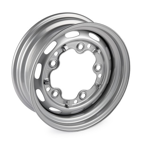  Jante tôle 5 x 205 style 356 grise pour VOLKSWAGEN Combi Split Brazil (1957-1975) - 5.5 X 15" - ET 15 - KZ60053 