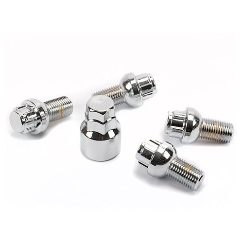 Set of spherical-seated 14 x 26 mm tapered-seat theft protection bolts - KZ60055