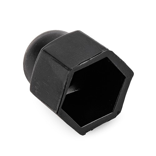 19 mm black plastic wheel screw cover - KZ60059