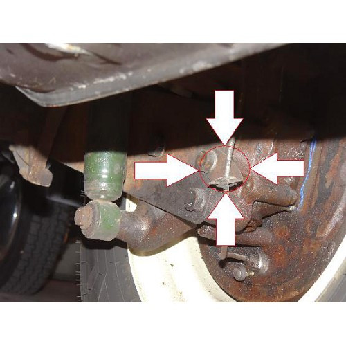  Clips et supports de maintien de tuyau de frein arrière pour VOLKSWAGEN Combi Split Brazil (1957-1975) - KZ60074-1 