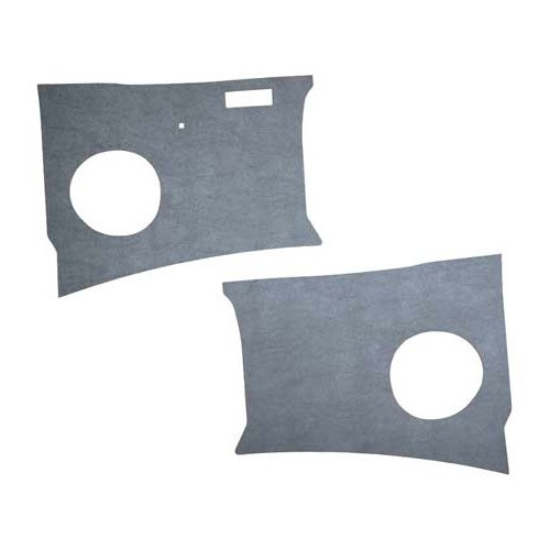  Paneles de cara delantera PVC Gris para Combi Split Brazil (1957-1975) - el par - KZ80120 