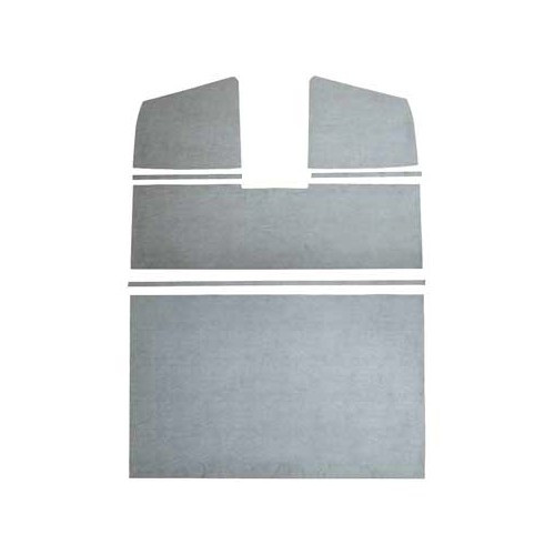  Sunroof panels in Grey PVC for Kombi Split Brazil Double Cab 61-75 - KZ80123 