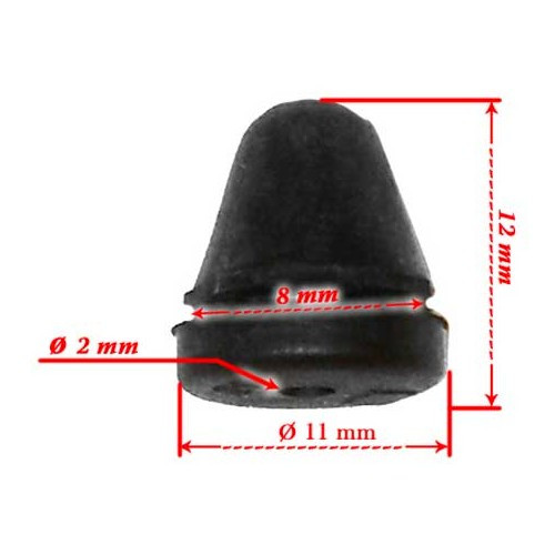 Rubber stopper for fuel door - KZ80135