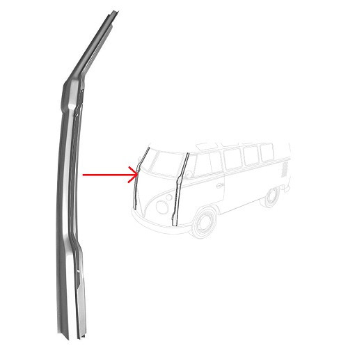  Säulenblech vorne rechts "A Pilier" für Bus VW Combi Split Brazil (1957-1975) - KZ80164 