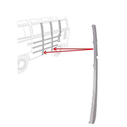  Refuerzo de paneles verticales para VW Combi Split Brazil (1957-1975) - KZ80258 