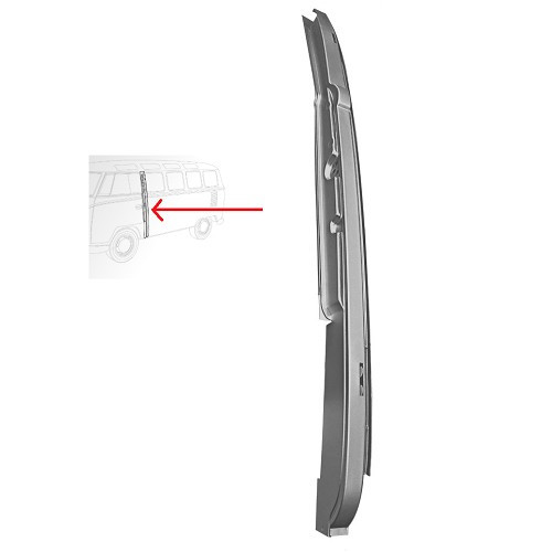  Left B-pillar panel for side door of VW Split Screen Brazil (1957-1975) - KZ80319 