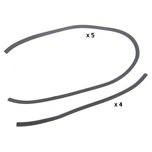 Hinged side door seals for VOLKSWAGEN Combi Split Brazil (1957-1975) - KZ80386