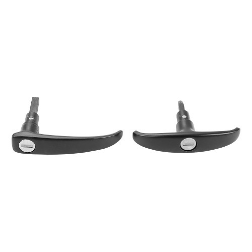 Set schwarze Griffe ein Schlüssel für VOLKSWAGEN Kombi Clipper Brazil (1976-1996) - KZ80401