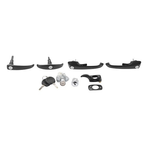  Kit de manilla negra de una llave para VOLKSWAGEN Combi Clipper Brasil (1976-1996) - KZ80401 