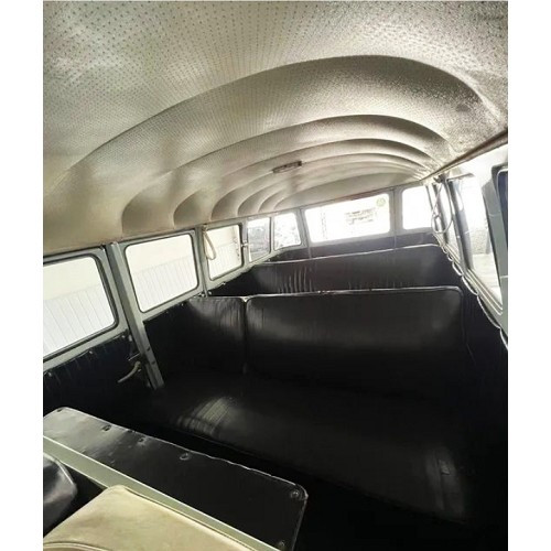 Black seat covers for VOLKSWAGEN Combi Split Brazil (1965-1975) - KZ80402