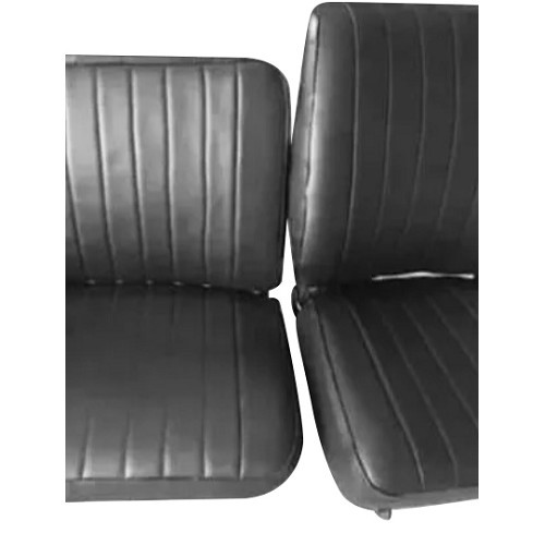  Housses de sièges noires pour VOLKSWAGEN Combi Split Brazil (1965-1975) - KZ80402 